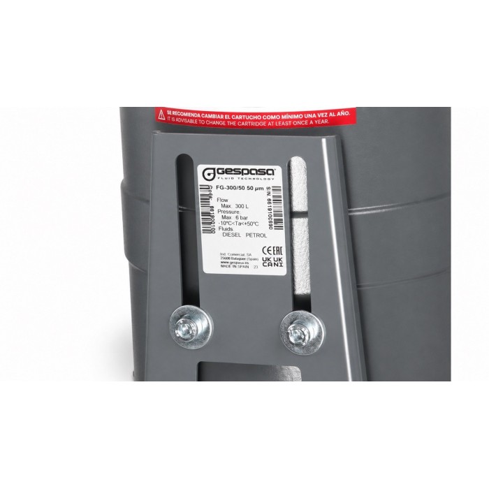 Сепаратор дизельного топлива и бензина Gespasa Fixed filtering kit FG 300х2
