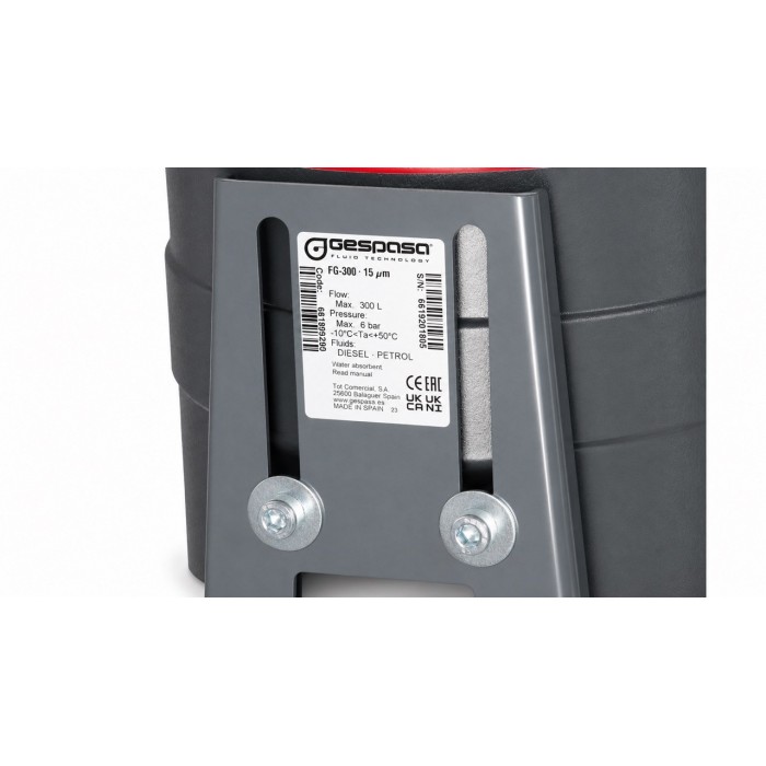 Сепаратор дизельного топлива и бензина Gespasa Fixed filtering kit FG 300х2